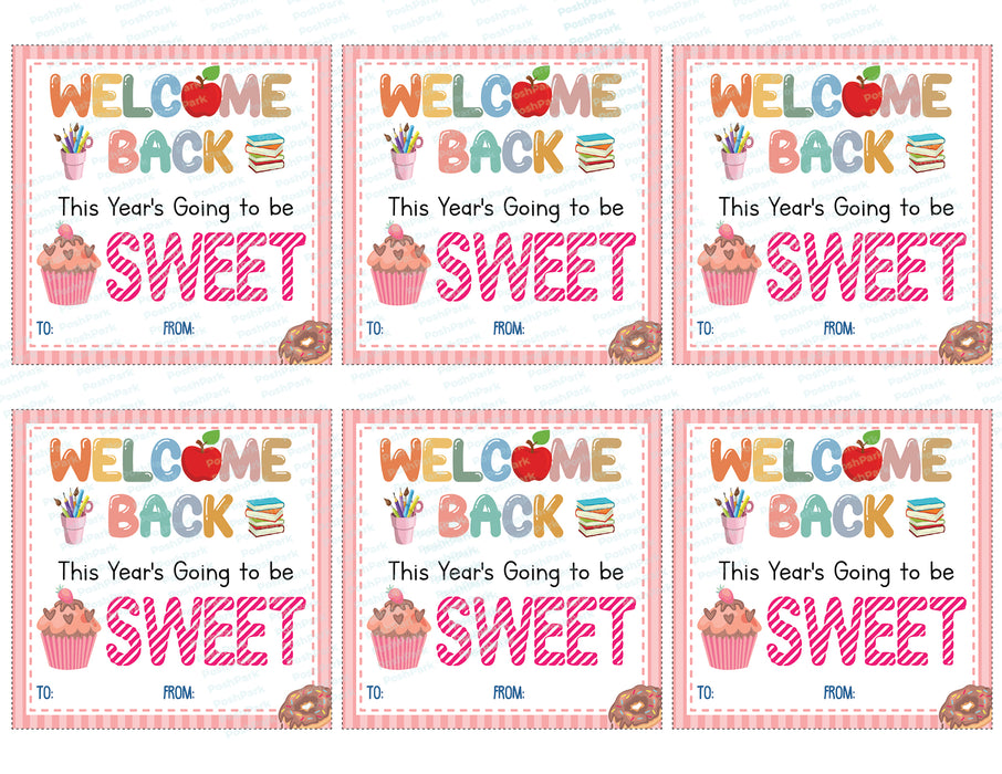 teacher gift tag, teacher tags, welcome back tag, student gift tags, first day of school gift tag, back to school tags, for students, for teachers, welcome back to teacher gift tags, printable tags, welcome printable