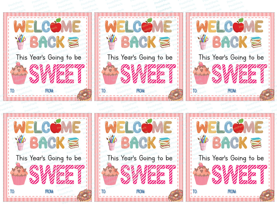 Printable Welcome Back to School Tags, This Year's Going to be Sweet, — Posh Park printable-welcome-back-to-school-tags-this-year-s-going-to-be-sweet-posh-park
