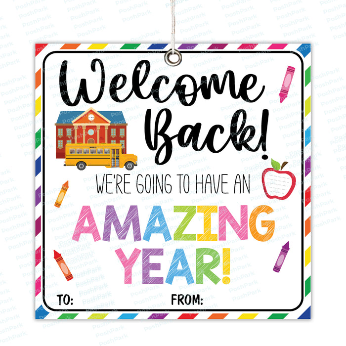 back to school gift, first day of school, school open house, gift tag printable, back to school gift,  gift tags, welcome back to, school gift tags, school tags, gift tags printable, Tags for Students, teacher tags, welcome printable