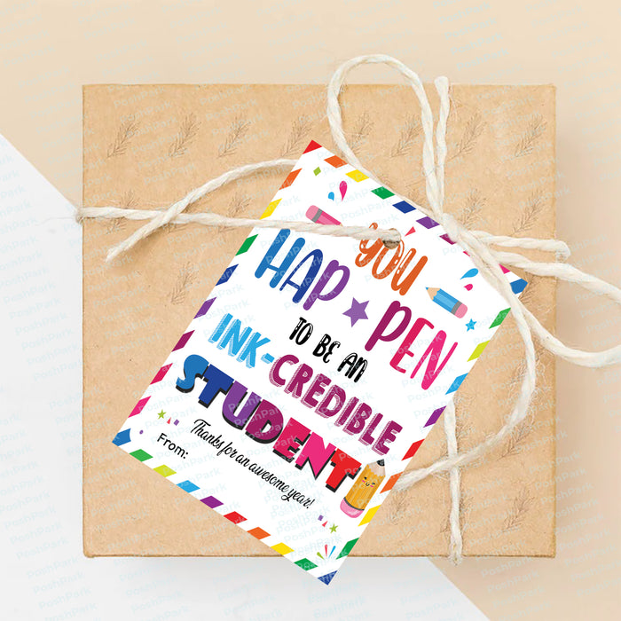 Printable You Happen To Be Ink-Credible Student Gift Tags, PDF Student — Posh Park printable-you-happen-to-be-ink-credible-student-gift-tags-pdf-student-posh-park