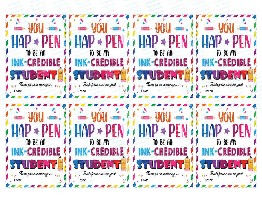 Printable You Happen To Be Ink-Credible Student Gift Tags, PDF Student — Posh Park printable-you-happen-to-be-ink-credible-student-gift-tags-pdf-student-posh-park