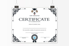 Downloadable Puppy Dog Graduation Certificate Template — Posh Park