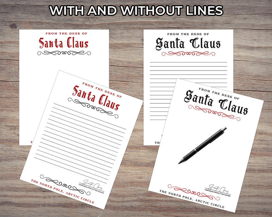 Printable PDF Blank Santa Stationary — Posh Park printable-pdf-blank-santa-stationary-posh-park