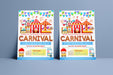 school poster, printable flyers, school flyer, Carnival Invite, Carnival Invitation,  carnival poster, back to school, school carnival, carnival flyer, School Invitation, Prom Carnival, circus party
