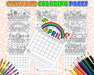 yearly planner  printable calendar  pdf coloring pages  mindfulness coloring  kids coloring pages  kids calendar  illustrated calendar  coloring pages  coloring calendar  coloring book pdf  calendar to color  calendar coloring  Adult coloring
