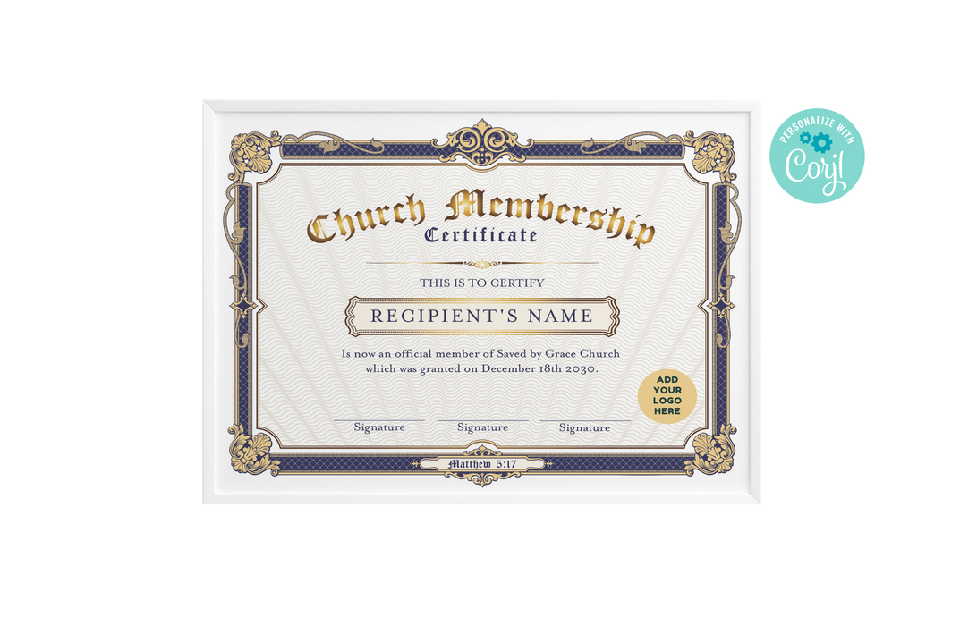 Church Membership Examples Church Membership Certificate Template