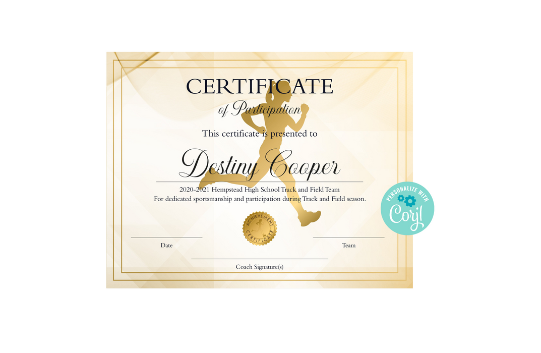 downloadable-girls-track-and-field-certificate-template-printable-gir-posh-park for Free Printable Field Day Certificates Downloadable Girls Track and Field Certificate Template, Printable Gir — Posh Park for Free Printable Field Day Certificates