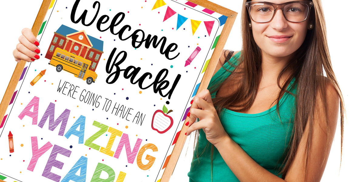 Printable PDF Back to School Welcome Sign, We're Going to Have an Amaz ...