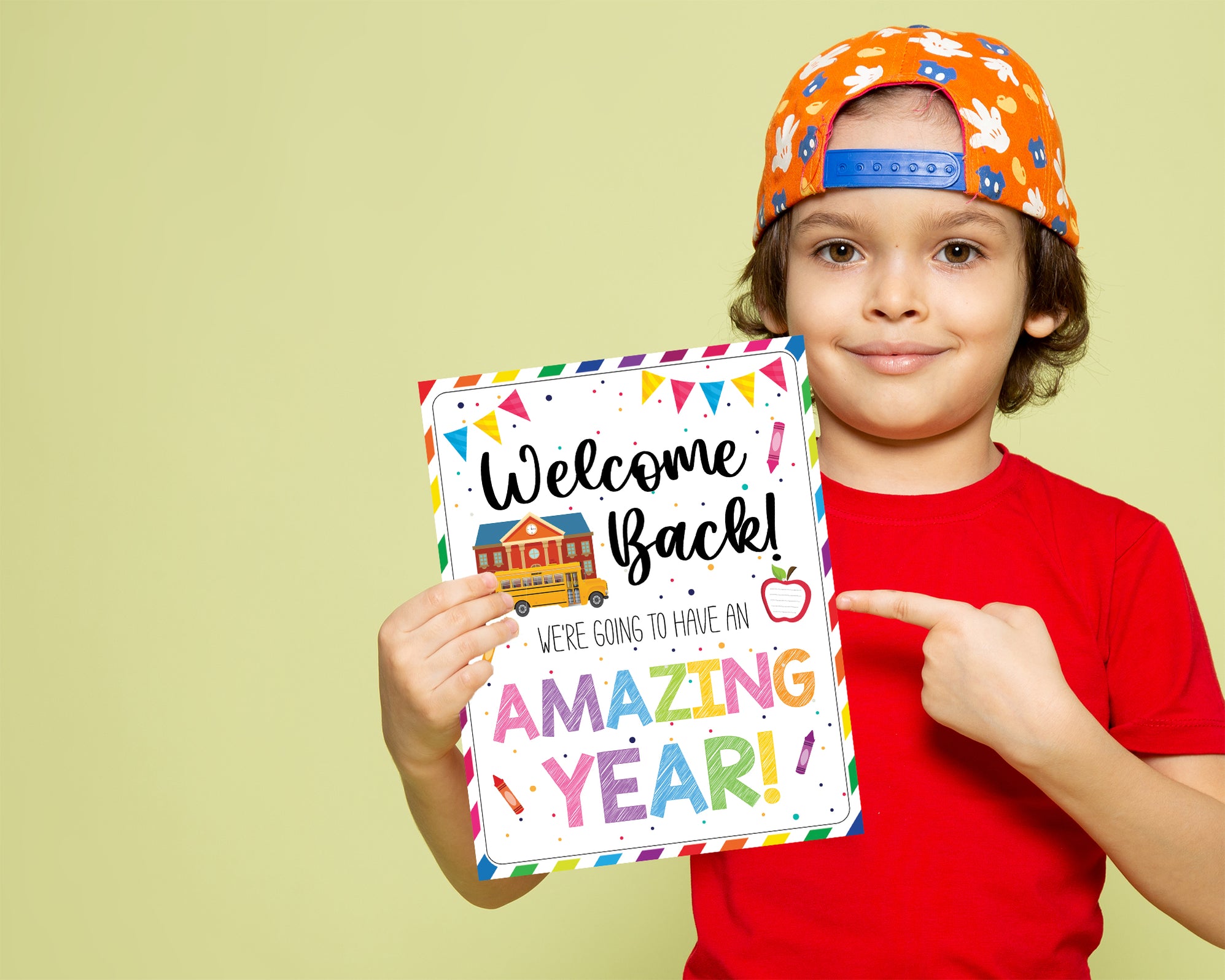 Printable PDF Back to School Welcome Sign, We're Going to Have an Amaz ...