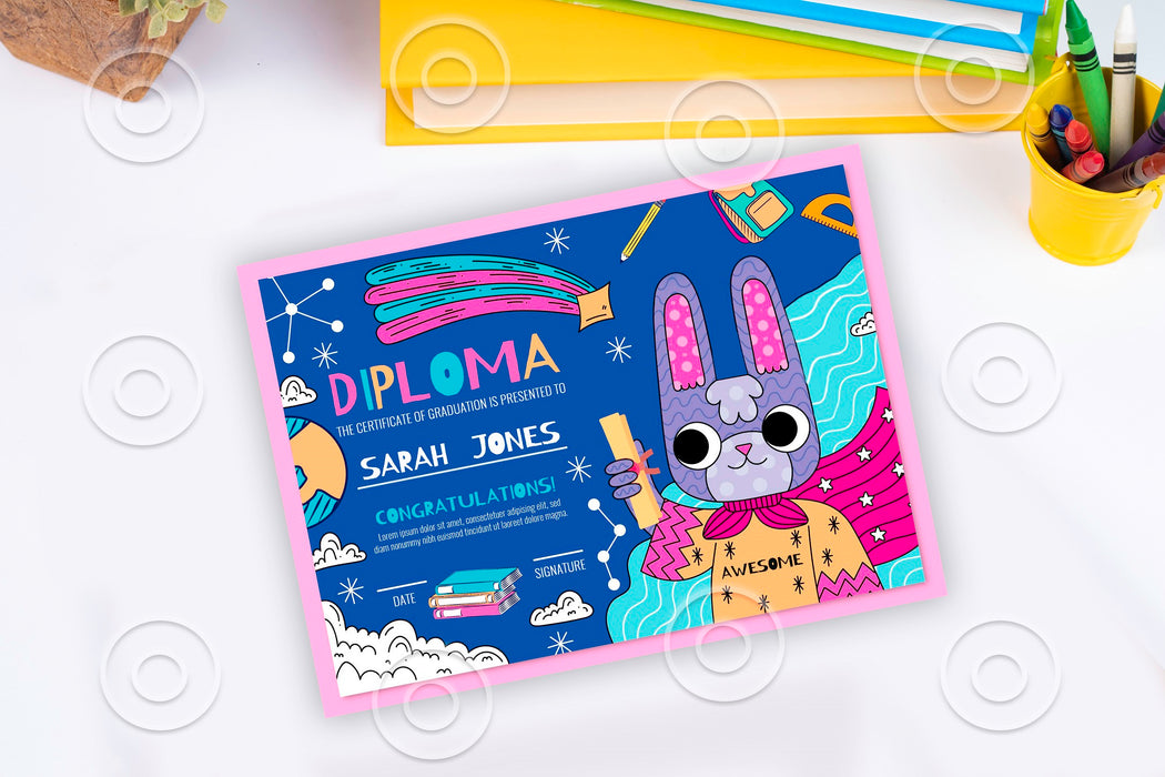 FREE Editable PreK Certificate of Graduation for Elementary Level ...
