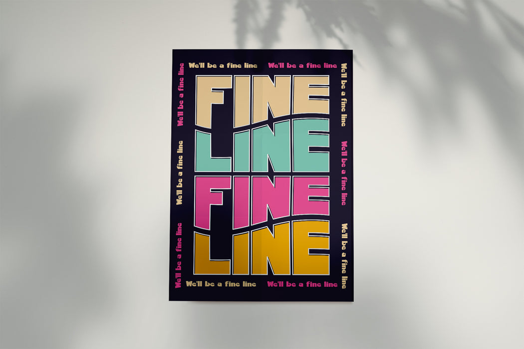 Fine Line Harry Style Album Poster | Printable Song Wall Art Lyric Print