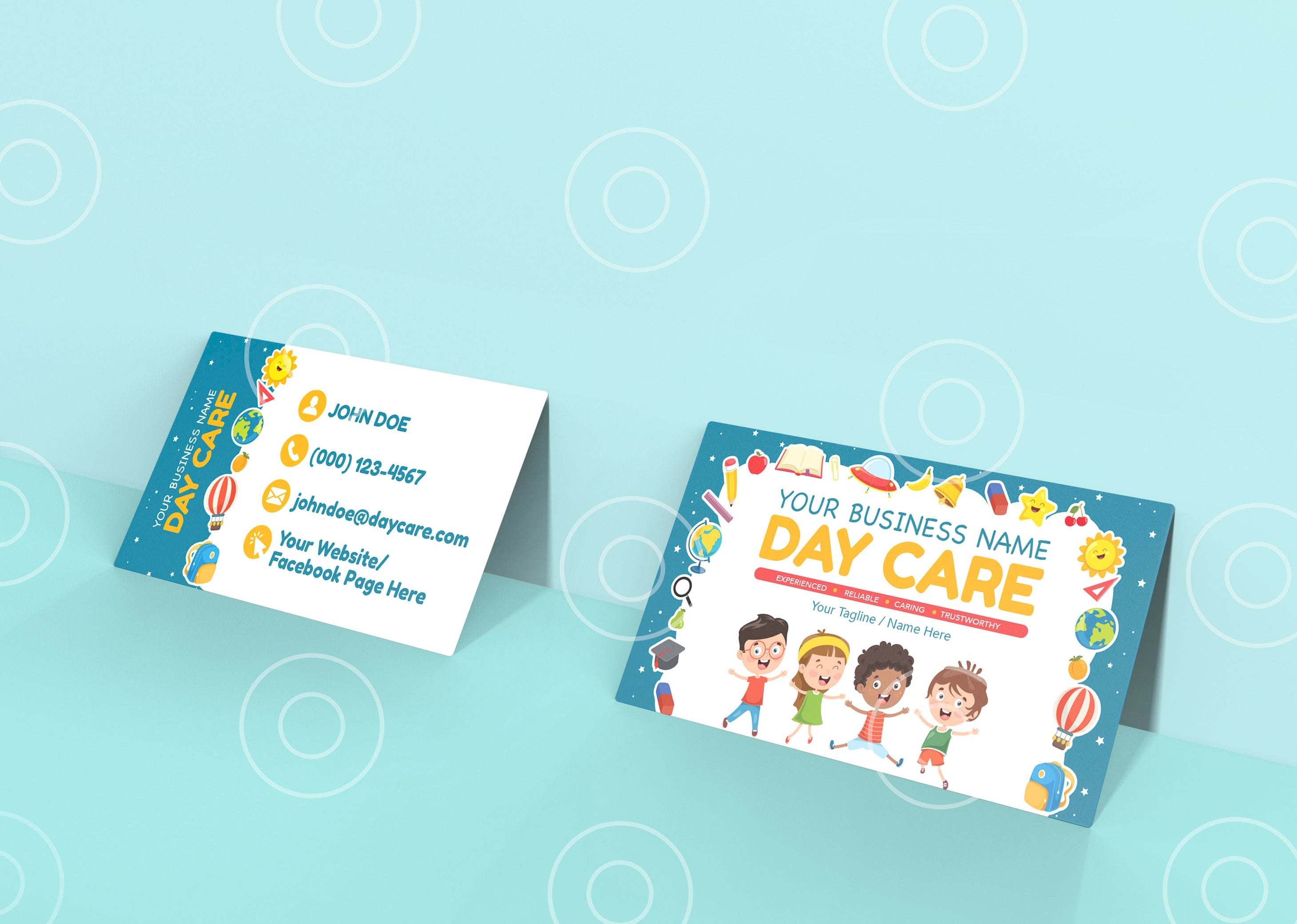 DIY Babysitting Business Card Template EDITABLE & Printable Baby Sit