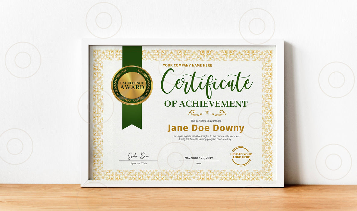 EDITABLE Certificate of Achievement Template BUNDLE, Printable Award Certificate Customizable, Certificate of Completion