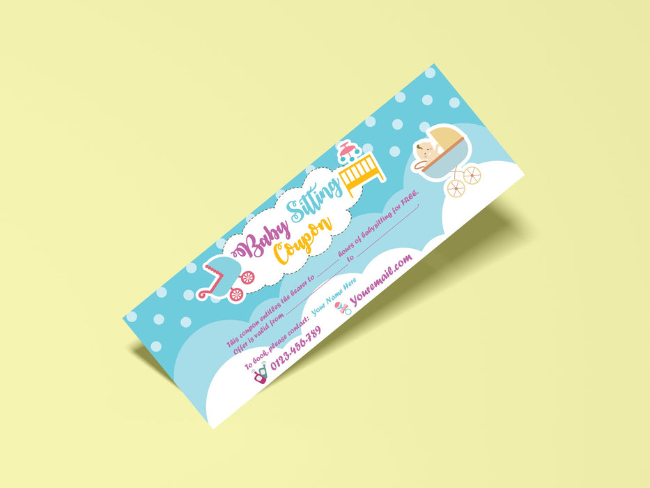 EDITABLE Baby Sitting Coupon Template | PRINTABLE Babysitter Voucher T — Posh Park editable-baby-sitting-coupon-template-printable-babysitter-voucher-t-posh-park