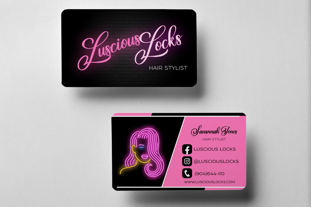 Editable DIY Beauty Counter Business Cards | Printable Beauty Business Cards | Business Cards for Salon | Hair Artist Business Cards