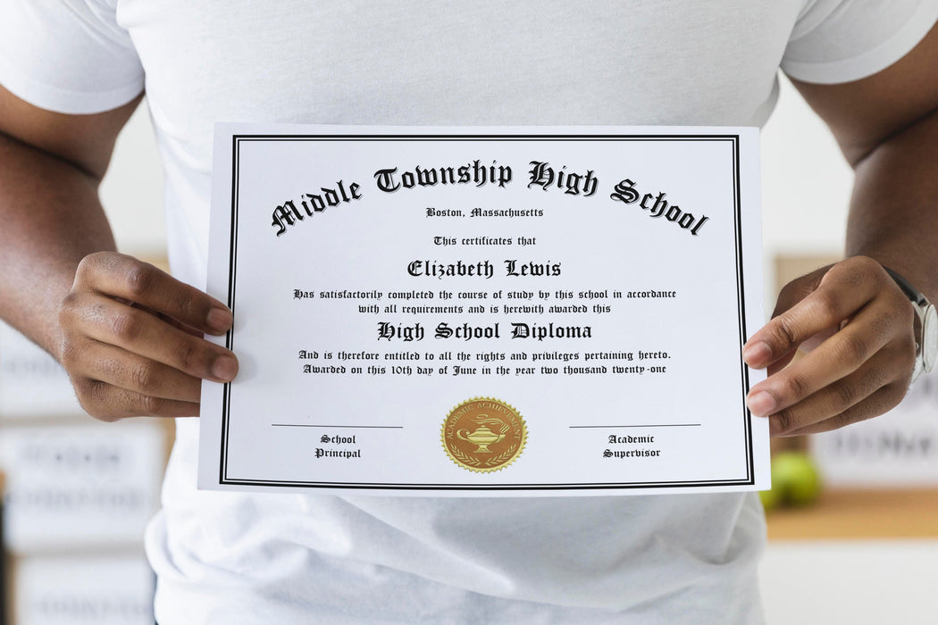Editable Graduation Certificate Template for Homeschoolers | Customizable Graduation Diploma Template |Printable Home Graduation Diploma
