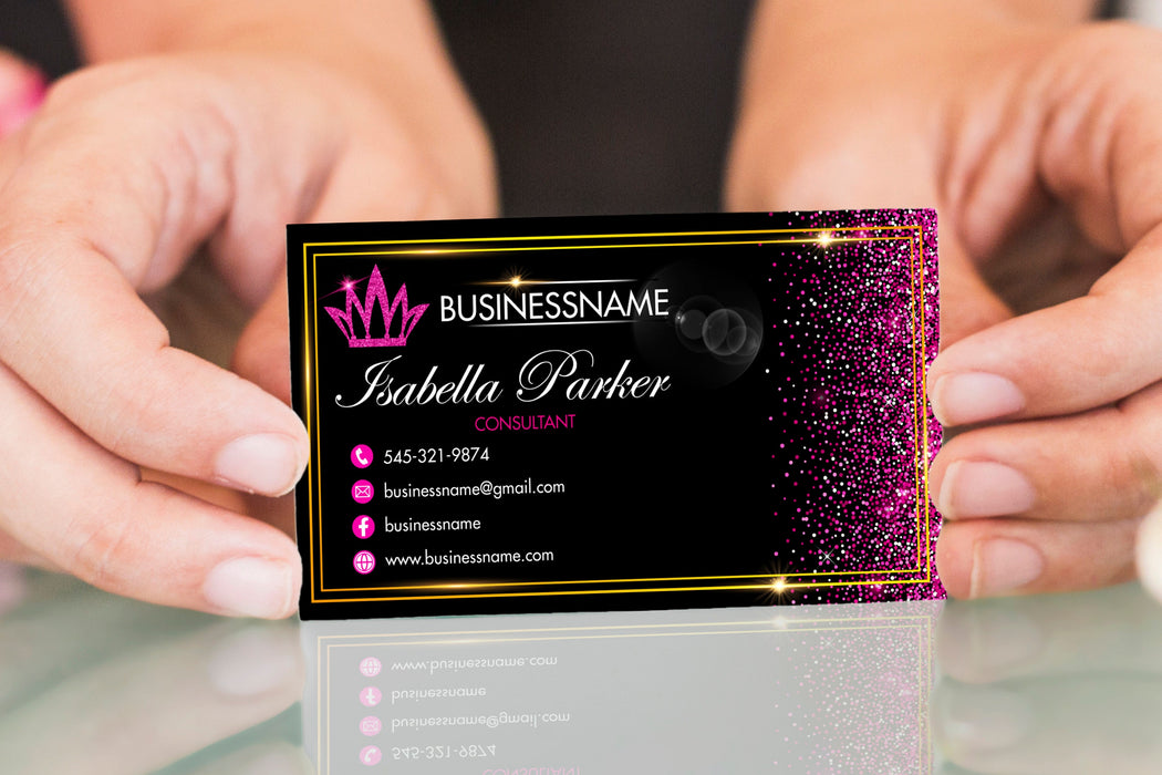 Editable Jewelry Business Cards, Printable Consultant Business Cards