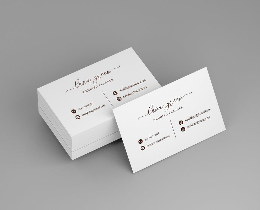 Downloadable Minimalist Business Cards Template, DIY Business Cards De ...