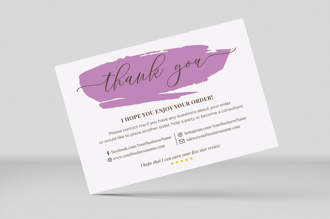 Editable Thank You for Supporting My Small Business Card, Printable Pu — Posh Park editable-thank-you-for-supporting-my-small-business-card-printable-pu-posh-park