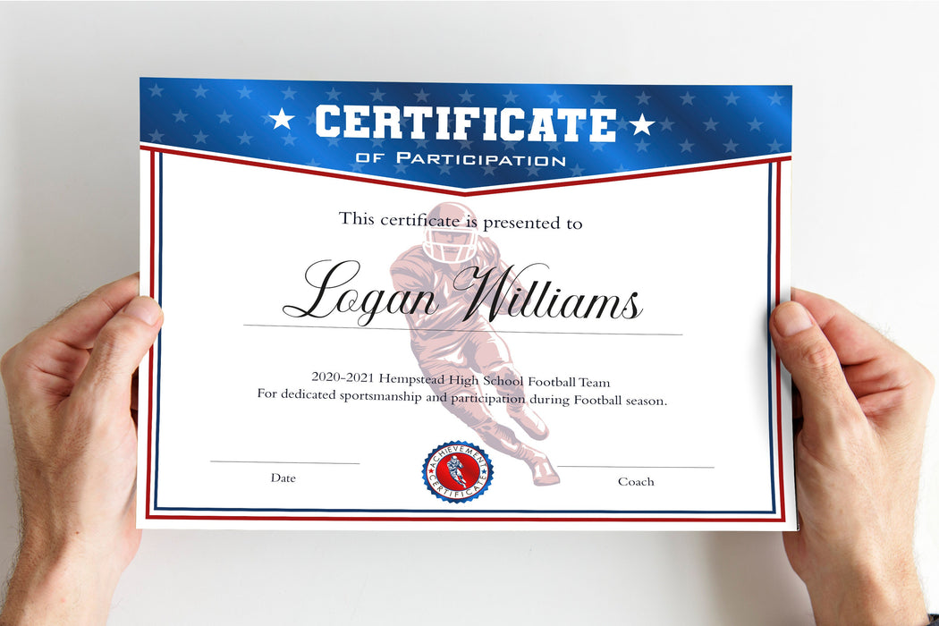 editable-football-certificate-template-diy-football-participation-cer-posh-park for Free Printable American Flag Certificate Template Editable Football Certificate Template, DIY Football Participation Cer — Posh Park for Free Printable American Flag Certificate Template