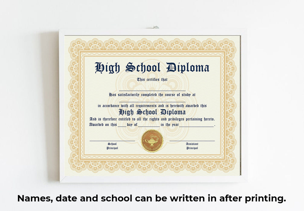 Printable Blank PDF Homeschool High School Diploma Template Posh Park Printable Blank PDF Homeschool High School Diploma Template Posh Park