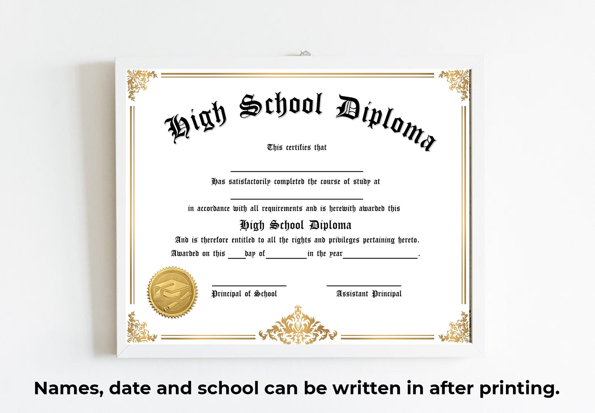 Printable Home School Diploma Template | Diy PDY Home School ...