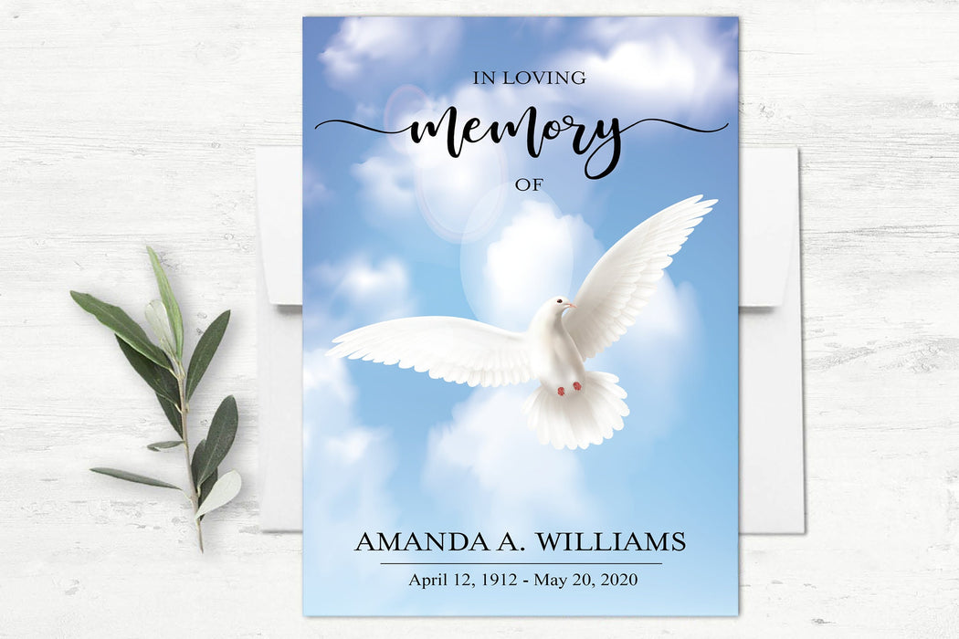 Customizable Blue Sky Funeral Program Template, Editable 4 Page Progra — Posh Park customizable-blue-sky-funeral-program-template-editable-4-page-progra-posh-park