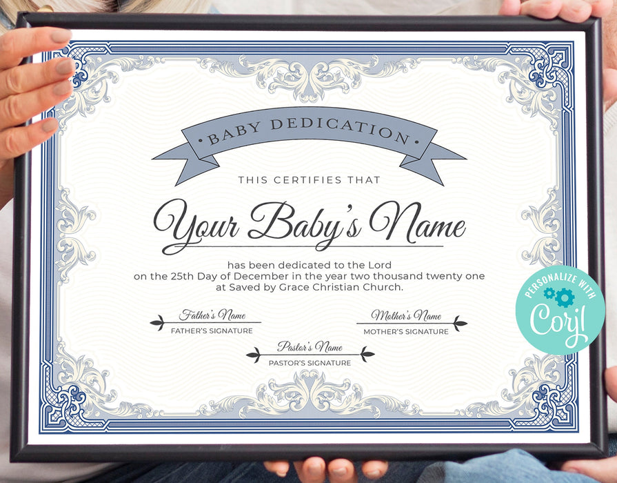 Editable Baptism Certificate & Baby Dedication Template — Posh Park editable-baptism-certificate-baby-dedication-template-posh-park