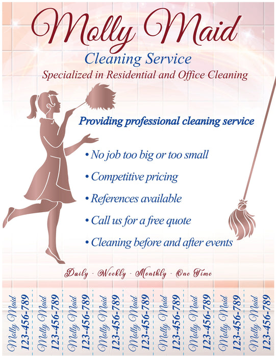 EDITABLE Cleaning Service Flyer Template for Women, DIY Cleaning Business Flyer, Home Cleaning Business Flyer Template, Housekeeping Flyer