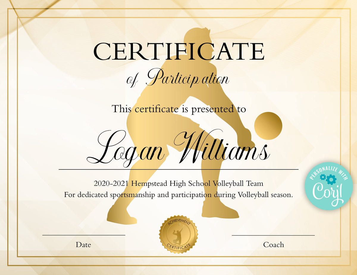 Editable Boys Volleyball Certificate Template, Boys Volleyball Partici — Posh Park editable-boys-volleyball-certificate-template-boys-volleyball-partici-posh-park