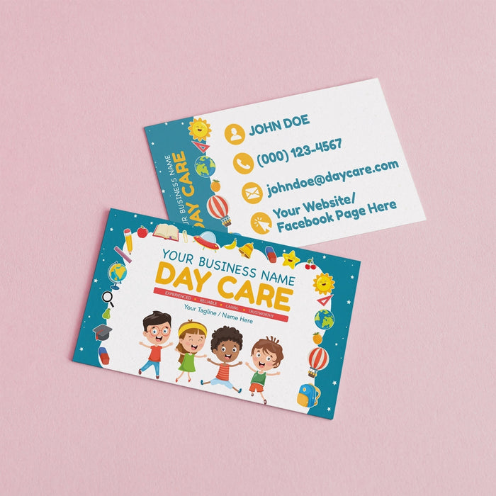 DIY Babysitting Business Card Template | EDITABLE & Printable Baby Sitting Business Card Template  | Day Care Business Cards|