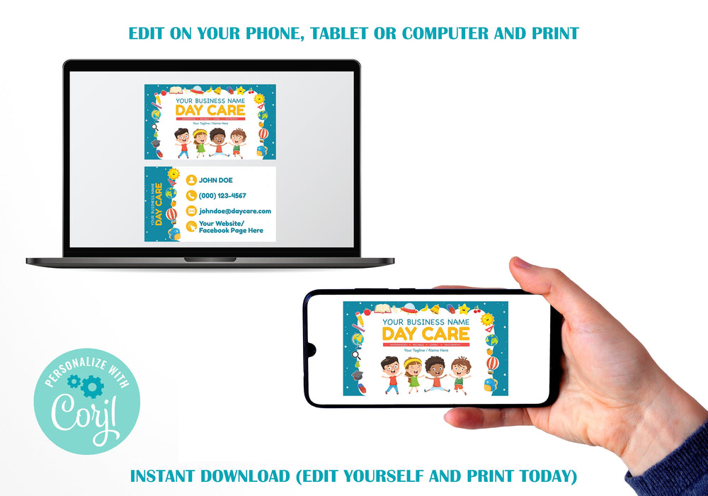 DIY Babysitting Business Card Template | EDITABLE & Printable Baby Sit — Posh Park diy-babysitting-business-card-template-editable-printable-baby-sit-posh-park