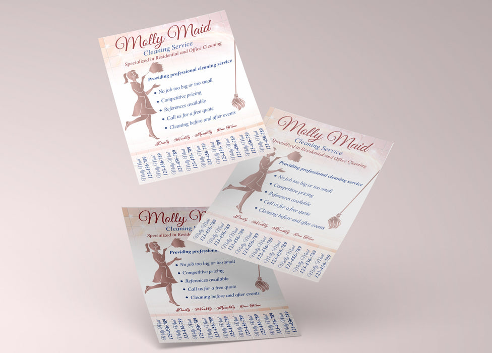 Cleaning  Business Startup Bundle, Cleaning Flyer, Cleaning Thank You Card, Cleaning Loyalty Card, Cleaning Business Card