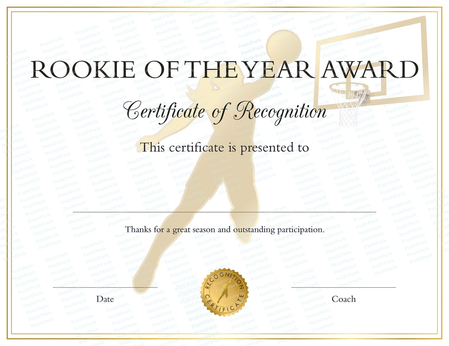 16 PRINTABLE End of Season Basketball Award Certificates for Girls | PDF Format