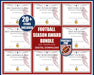 20 plus PRINTABLE PDF Red White Blue End of Season Football Award Certificate Templates