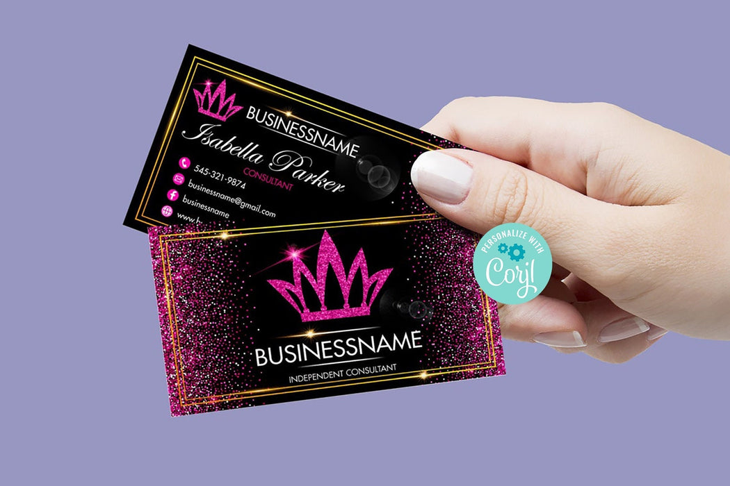 Editable Jewelry Business Cards, Printable Consultant Business Cards — Posh Park editable-jewelry-business-cards-printable-consultant-business-cards-posh-park