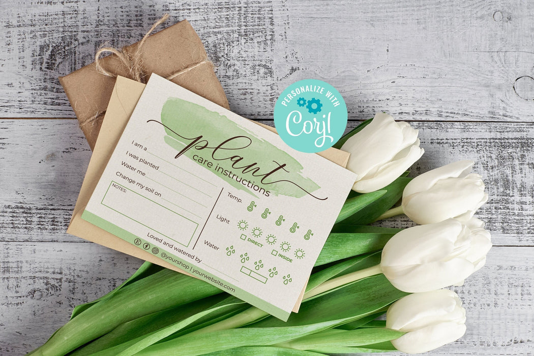 EDITABLE Plant Care Card Printable, Plant Care Template, Multi Use Pla — Posh Park editable-plant-care-card-printable-plant-care-template-multi-use-pla-posh-park