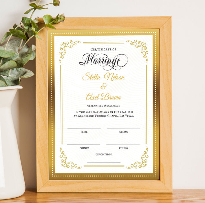 wedding certificate templates