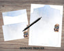 Cute Printable Digital Stationary Kit | Winter Theme Stationary Set With Cute Owl