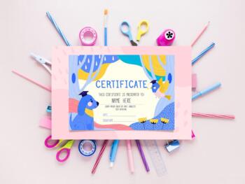 FREE Super Cute Certificate Graduation Kindergarten for Kids Template